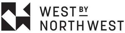 West by North West - Logo - Black - Horizontal Stack